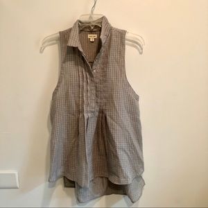 Silence + Noise sleeveless tunic blouse